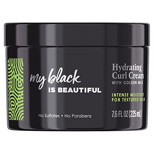 My Black Is Beautiful Hydrating Curl Cream With Coconut Oil & Honey For Curly Hair, 10.1 Fl Oz