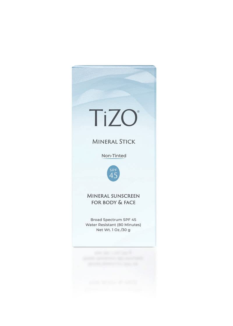 TiZO Mineral Stick SPF 45  NonTinted  Water Resistant 80 minutes  Broad Spectrum Sunscreen  UVAUVB Protection  For all 