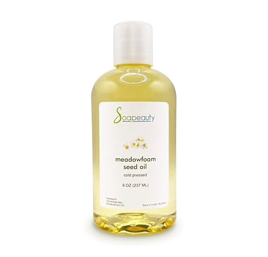 Soapeauty Meadowfoam Seed Oil 100% Pure Cold Pressed Moisturizer for Skin & Hair - 8 fl oz