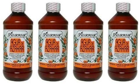 Pharmark Agua De Azahar 8 Oz. Orange Flower Water 4-Pack - Natural Floral Essence