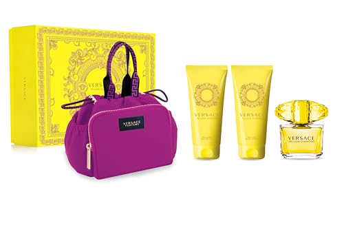 Versace Yellow Diamond Gift Set - 3.0 oz Eau de Toilette Spray (4 Pack) - Luxury Fragrance for Women