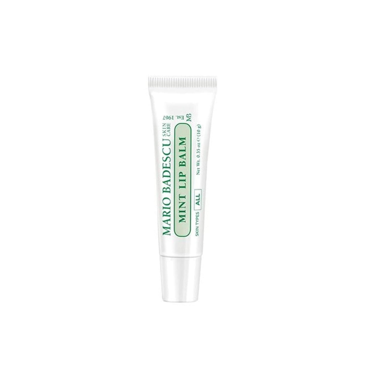 Mario Badescu Moisturizing Mint Lip Balm With Coconut Oil & Shea Butter, 0.35 Oz For Dry Lips