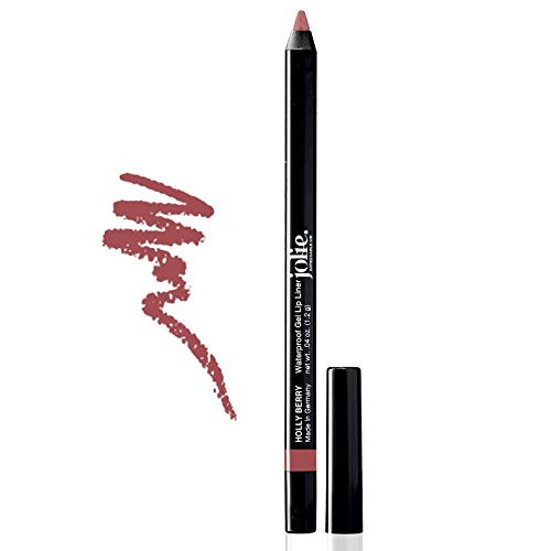 Jolie Cosmetics Waterproof Gel Lip Liner - Holly Berry, Extra Long-Wear, Smooth Finish