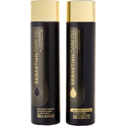 Sebastian Dark Oil Shampoo And Conditioner Duo, 8.45 Oz - Nourishing Hair Care Set