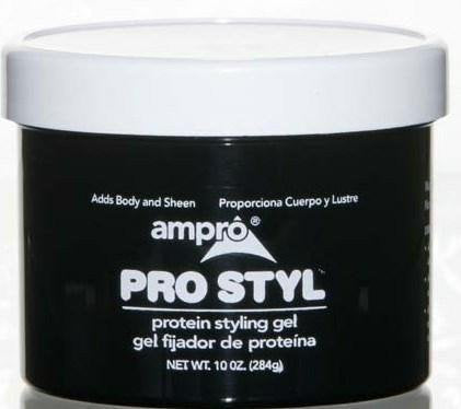 Ampro Pro Style Protein Styling Gel, 10 Oz, Pack Of 6 - Strong Hold Hair Gel