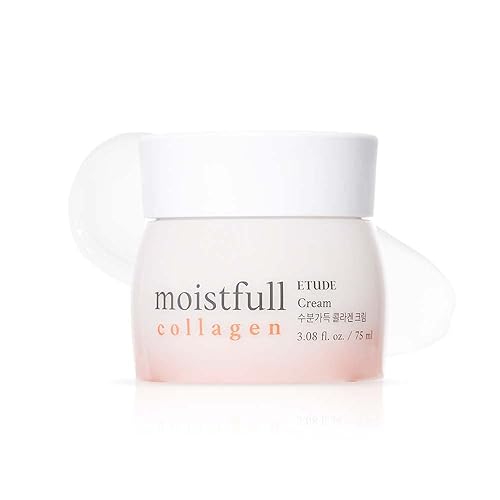 Etude Moistfull Collagen Cream 75Ml - Hydrating Korean Skincare For Bouncy, Dewy Skin