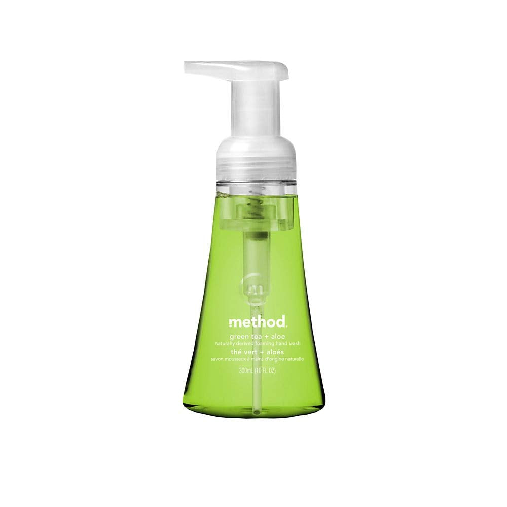 Method Foaming Hand Soap, Green Tea + Aloe, Biodegradable, 10 Fl Oz (Pack Of 1)