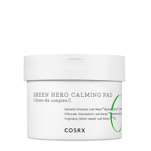 Cosrx Green Tea Toner Pads For Sensitive Skin - Soothing, Hydrating - 70 Count