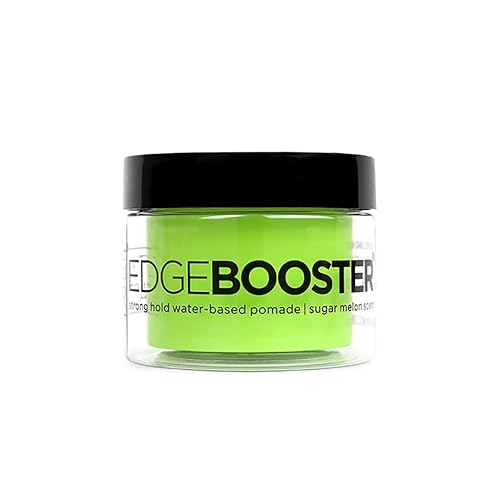 Style Factor Edge Booster Pomade 3.38oz - Strong Hold, Water-Based, Sugar Melon Scent