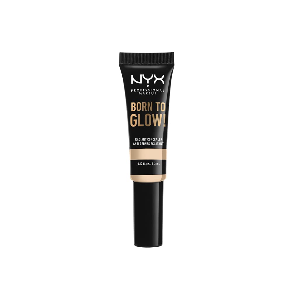 Nyx Professional Makeup Born To Glow Concealer, Medium Coverage, Deep Walnut, 0.17 Fl Oz