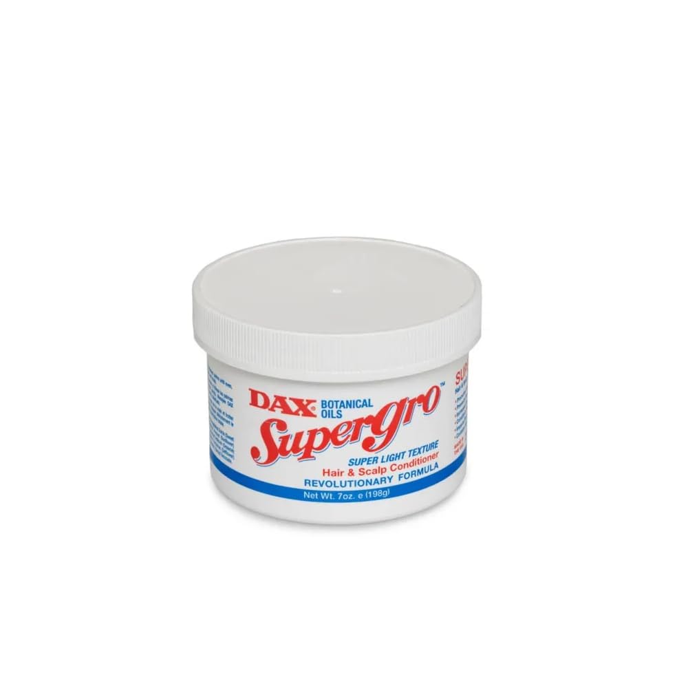 Dax Supergro Hair Gel 7Oz (2 Pack) - Styling, Strong Hold, Non-Greasy Finish