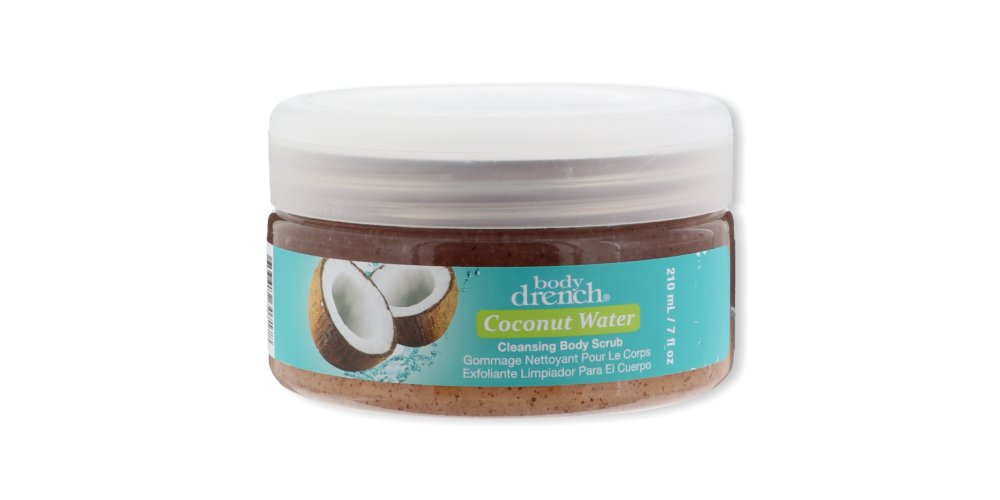 Body Drench Coconut Water Cleansing Body Scrub - 7 Ounce Exfoliating Body Care