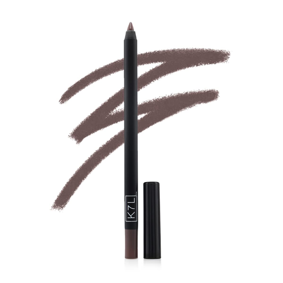 K7L Waterproof Dark Brown Eyeliner - Smudge-Proof, Precise Application, 1 Count