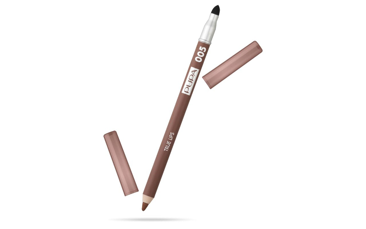 Pupa Milano True Lips Blendable Lip Contour Pencil  DualEnded Matte Lining Color and Brush  Creamy  Hydrating  High Pigment  