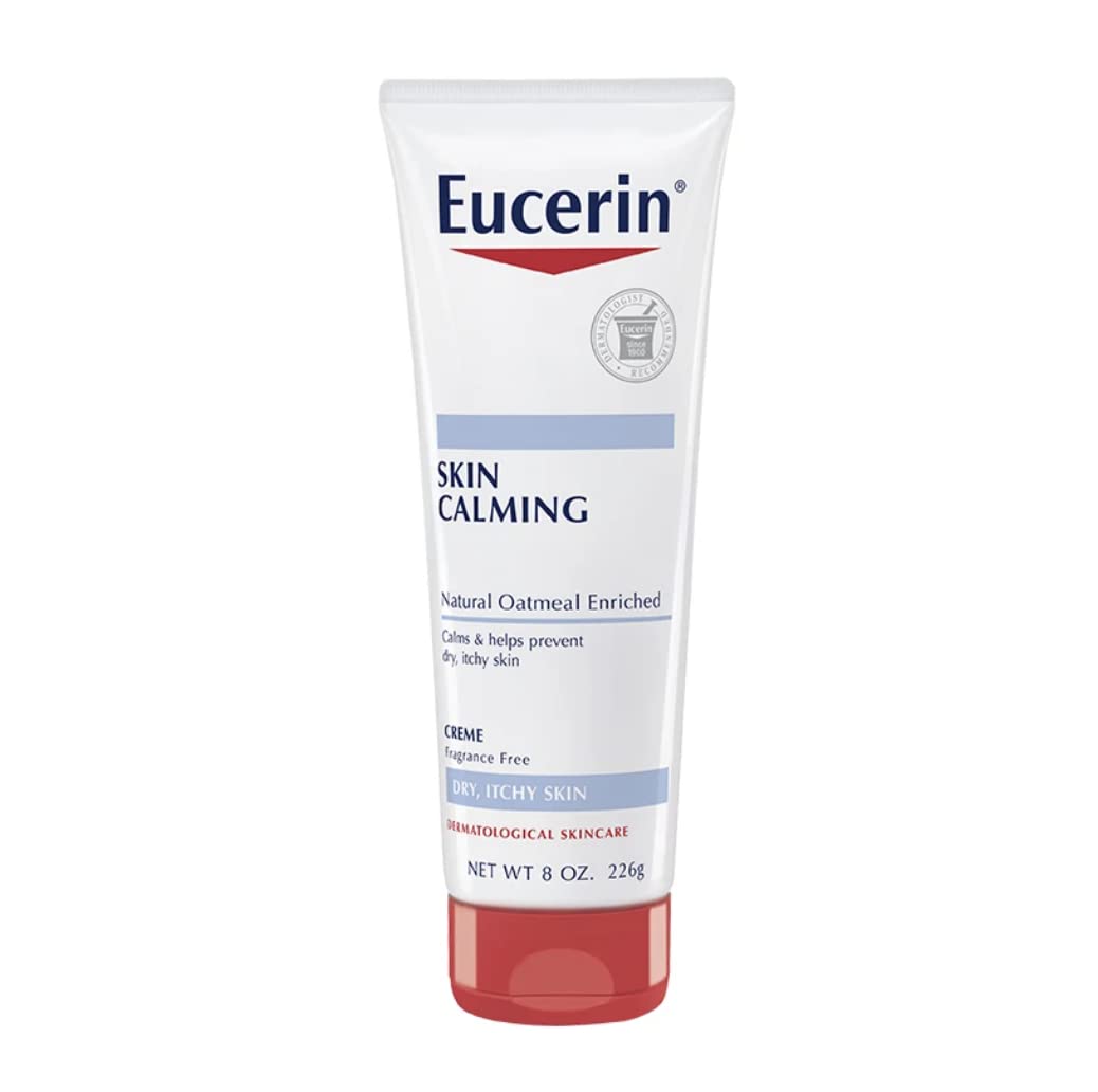 Eucerin Plus Intensive Repair Lotion, Calming Cream, 8 Oz - White, Hydrating Skin Relief