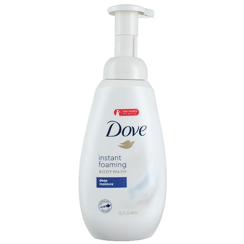 Dove Deep Moisture Foaming Body Wash, 13.5 Oz - Pack Of 3, Hydrating Shower Foam