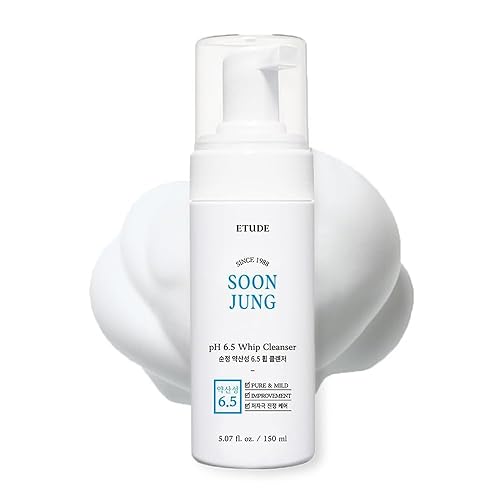 Etude Soonjung Ph 6.5 Whip Facial Cleanser 5.1 Fl Oz - Vegan, Fragrance