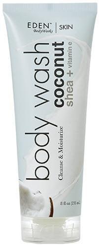 Eden Bodyworks Coconut Shea Body Wash - 8 Oz, Gently Cleanses & Moisturizes, Fresh Scent