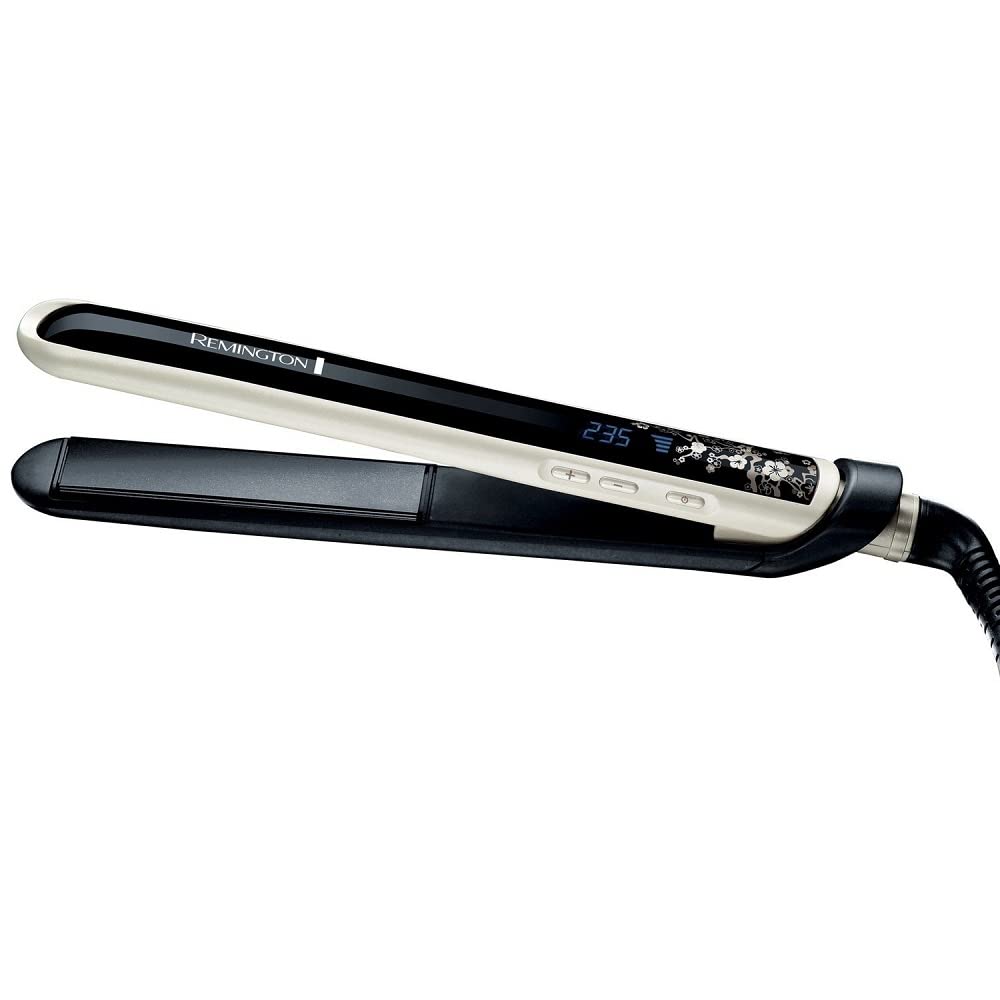 Remington S9500 Pearl Ceramic Hair Straightener - Fast Heat, Sleek Finish, Stylish Design