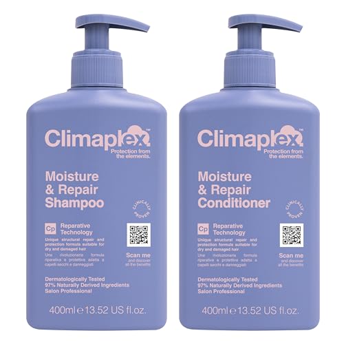 Climaplex Moisture & Repair Shampoo & Conditioner Set, 13.52 Fl Oz - Soothes Scalp, All Hair Types