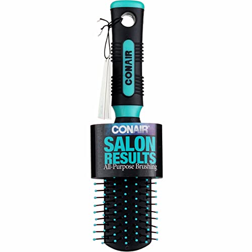 Conair Purse Style Brush - Compact 1 Ounce Rubber Hairbrush for Travel and On-the-Go Use