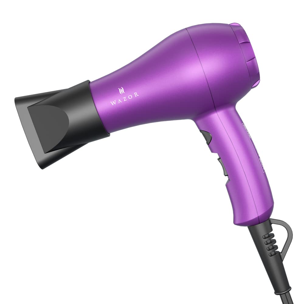 Mhd Professional Small Lightweight 1000W Ionic Hair Dryer For Kids, Purple, Travel-Friendly