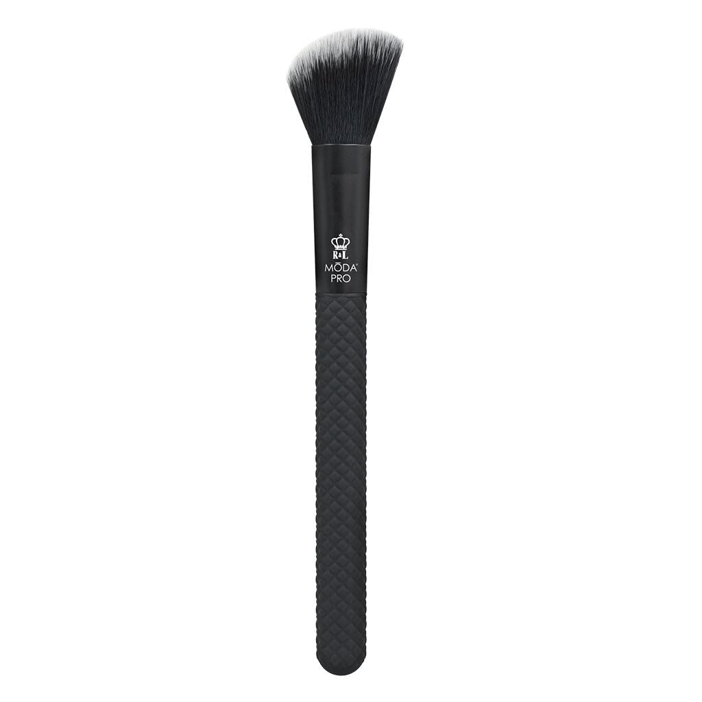 Royal & Langnickel Moda Pro Angle Blush Makeup Brush - 0.11 Count, Professional Quality