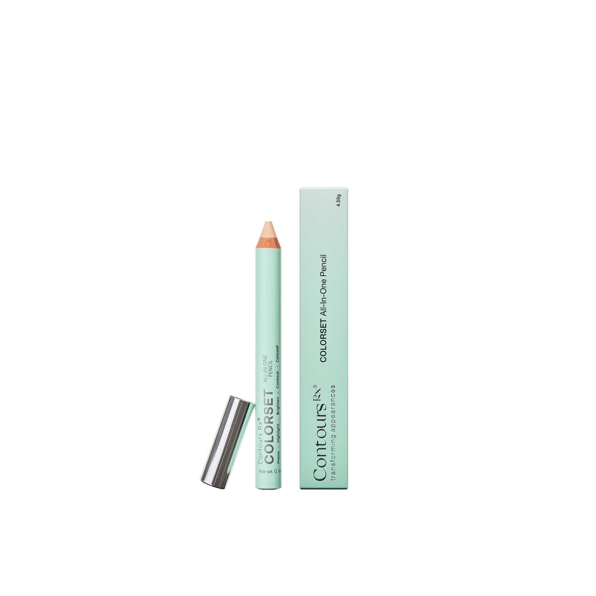 Contours Rx All-In-One Eyeshadow Primer & Contour Pencil - Vegan, Gluten-Free, 1.7 Oz