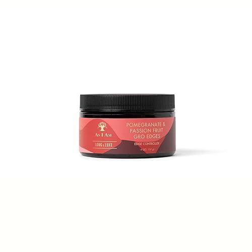 As I Am Long And Luxe Edge Controller 4Oz - Flake Free, Strengthens Hairline, Pomegranate Enriched