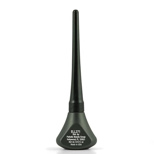 Palladio Waterproof Liquid Eyeliner, Highly Pigmented, Easy Grip Wand, Emerald Isle, 0.14 Oz