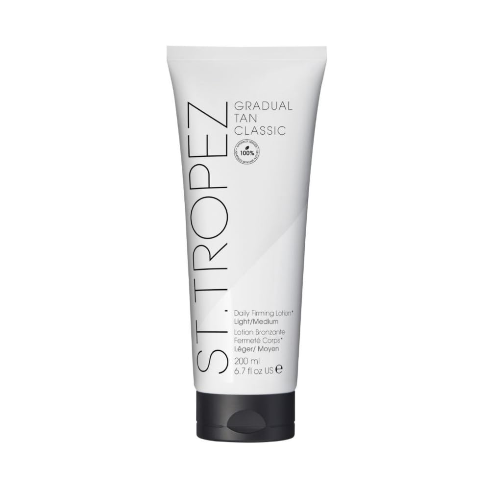 St.Tropez Gradual Tan Firming Lotion, Light/Medium, 6.7 Fl Oz, Vegan & Cruelty Free