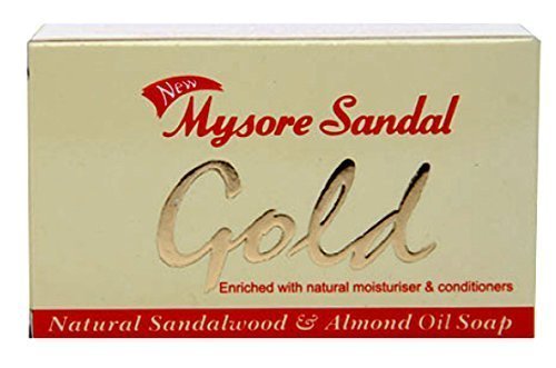 Mysore Sandal Gold Soap, 125G (Pack Of 6) - Luxurious Fragrance, Moisturizing Bar Soap