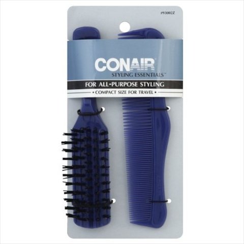 Conair Styling Essentials Brush And Comb Set - Versatile Hair Styling Tools, 3 Per Case