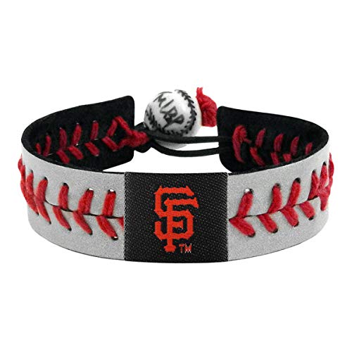 Gamewear Mlb San Francisco Giants Reflective Baseball Bracelet, One Size