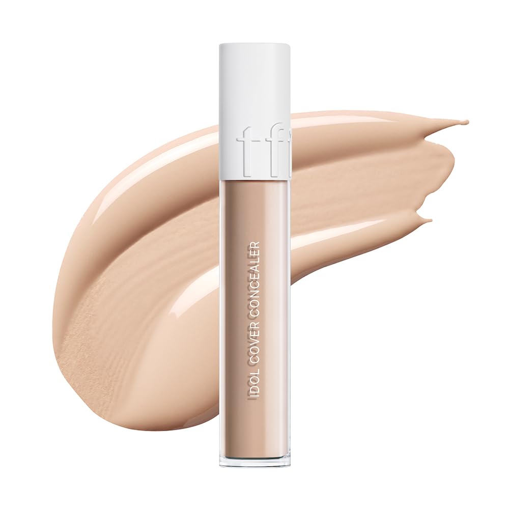 Tfit Idol Cover Concealer - Full Coverage, Lightweight, Waterproof, P03 Tone Up Beige, 0.22 Oz.