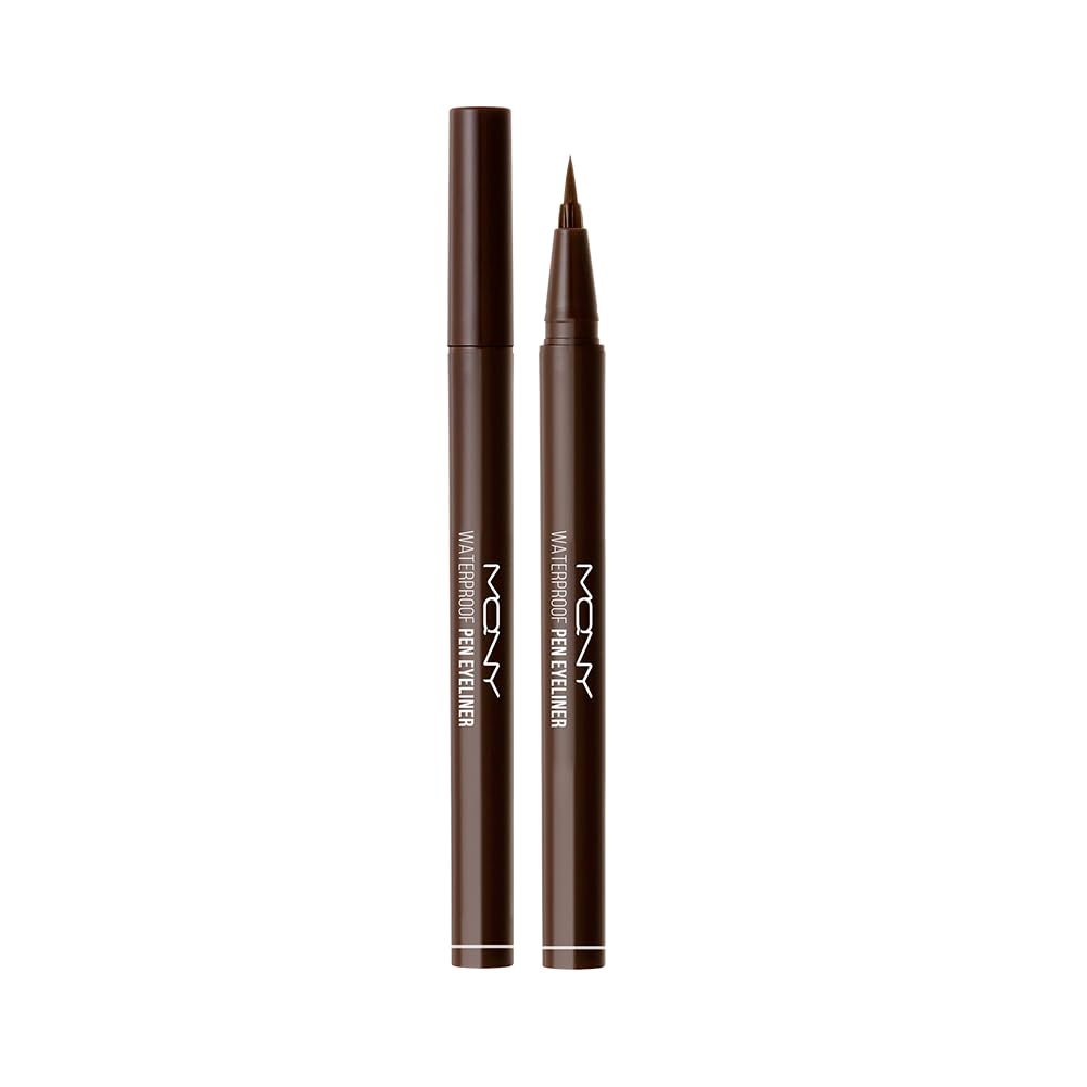 Mqny Waterproof Pen Eyeliner - Deep Brown, 1 Count, Long-Lasting, Smudge-Proof Makeup