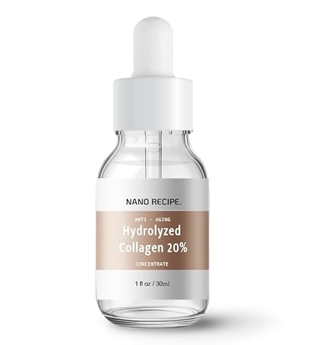 Nano Recipe Korean Marine Collagen Serum, 20% Peptide, Boosts Moisture & Elasticity, 30Ml