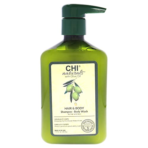 CHI Naturals with Olive Oil Hair Shampoo and Body Wash  115oz