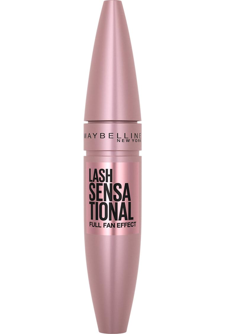 Maybelline Lash Sensational Mascara, Lengthening & Volumizing, Blackest Black, 0.32 Fl Oz