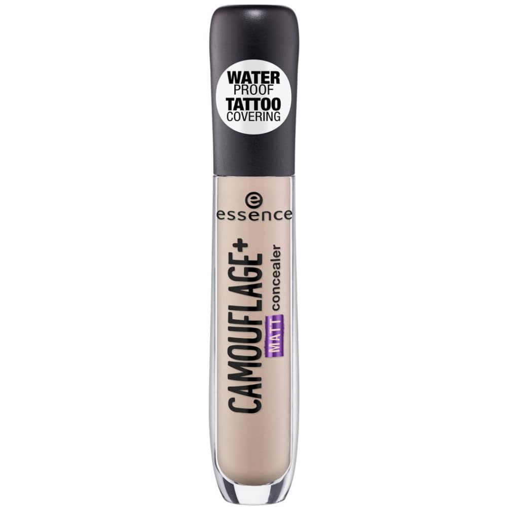 Essence Camouflage+ Matte Concealer Pen, 20 Light Ivory, Vegan, Waterproof, 5 Ml