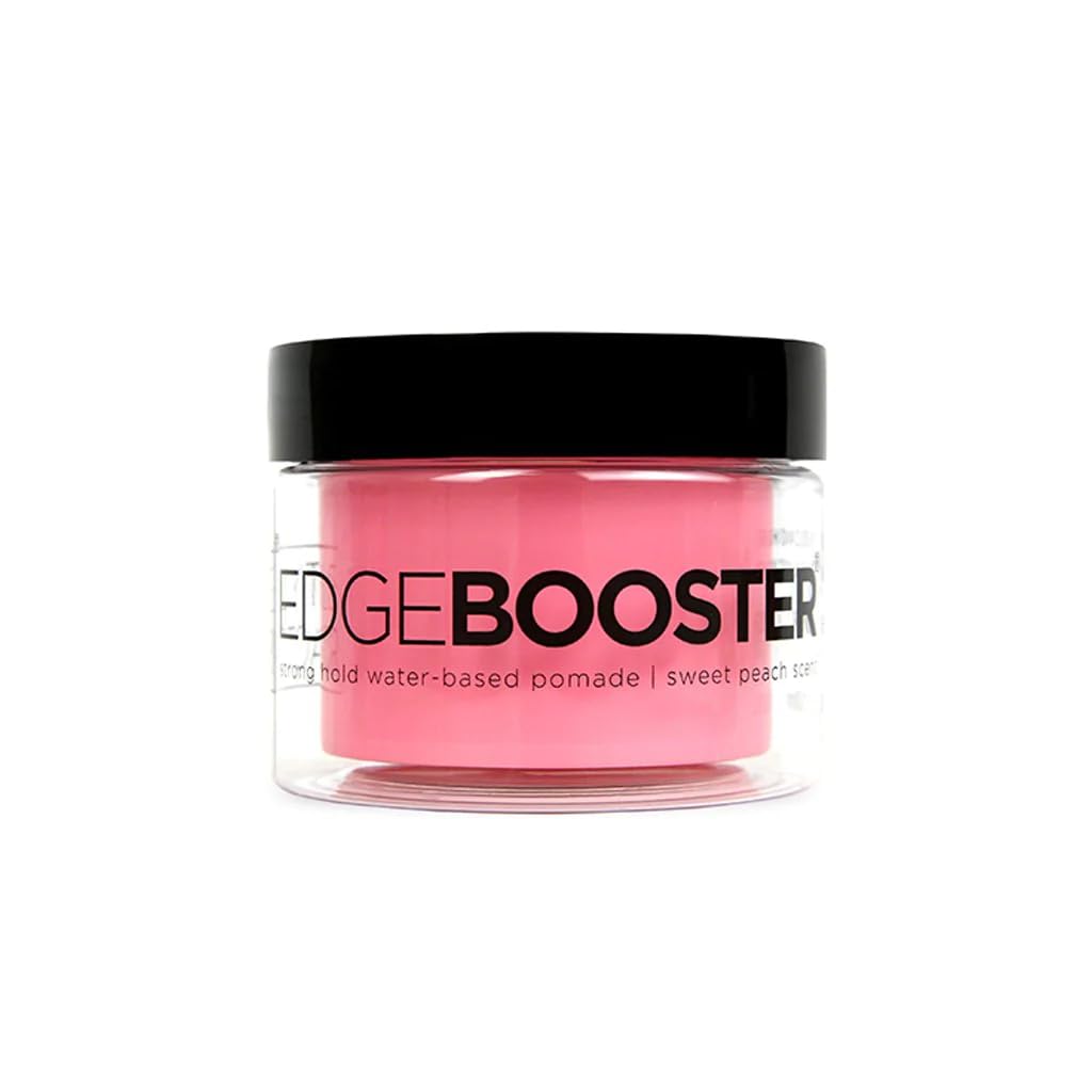 Style Factor Edge Booster Pomade, Strong Hold, Water-Based, Sweet Peach, 3.38Oz