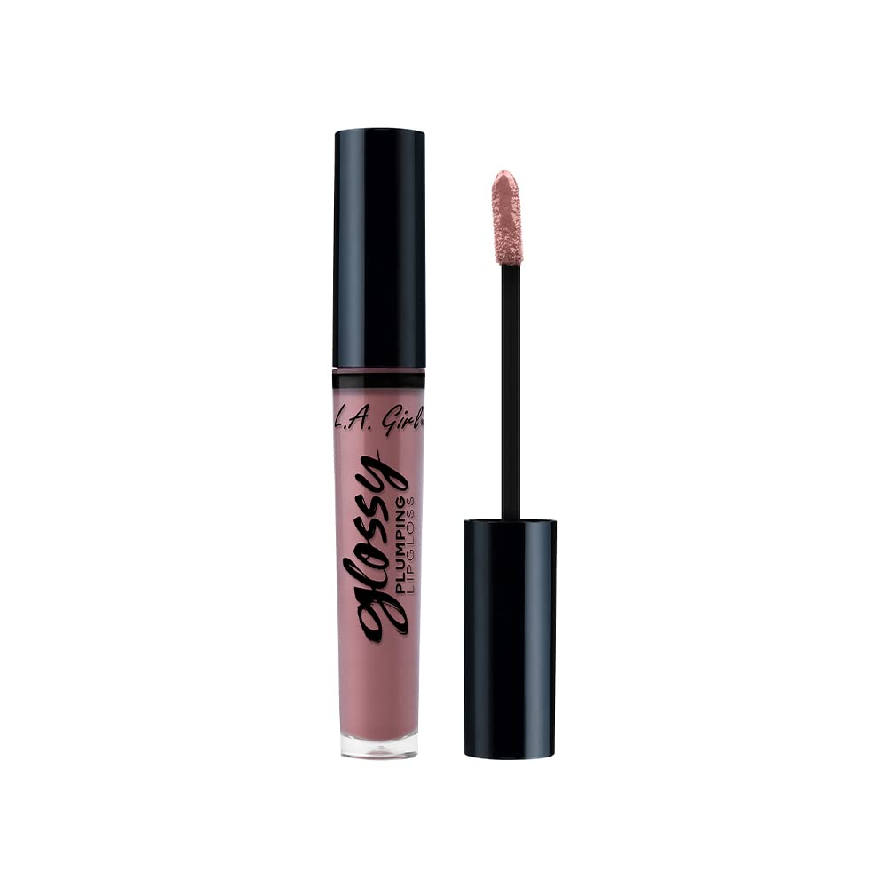 L.A. Girl Glossy Plumping Lipgloss - Plush, 0.17 Fl Oz, Hydrating And Shiny Finish