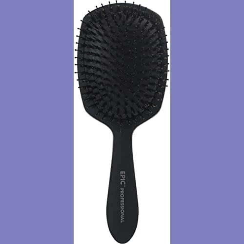 Wet Brush Pro Epic Shine Deluxe Paddle Brush - Black, 1 Count, Professional Hair Tool