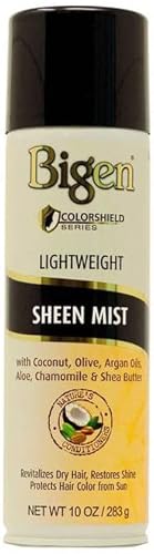 Bigen Colorshield Sheen Mist - Lightweight Hair Color Spray, 10 Oz (Pack Of 3)