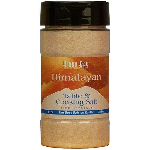 Aloha Bay Himalayan Salt Fine, 15 Oz (Pack Of 2) - Natural Gourmet Seasoning