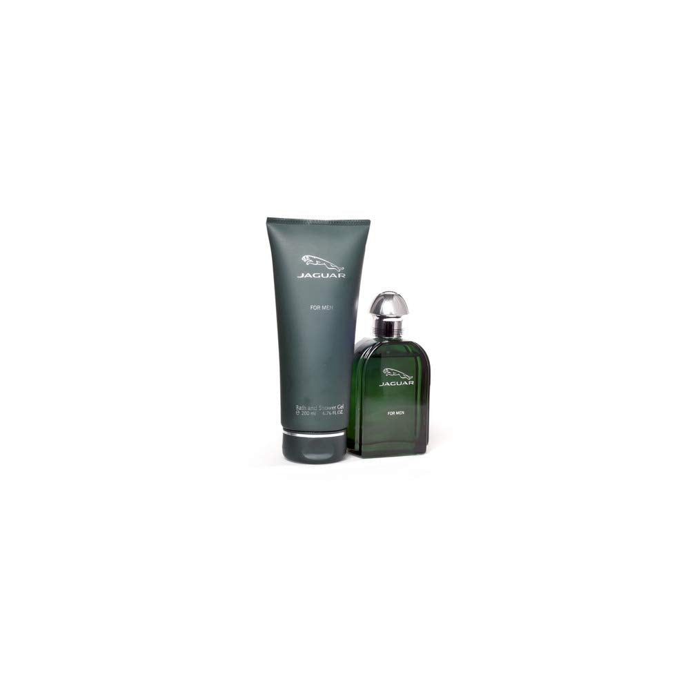 Jaguar Green For Men Gift Set - 3.4Oz Edt Spray & 6.76Oz Bath Gel, 2 Pc