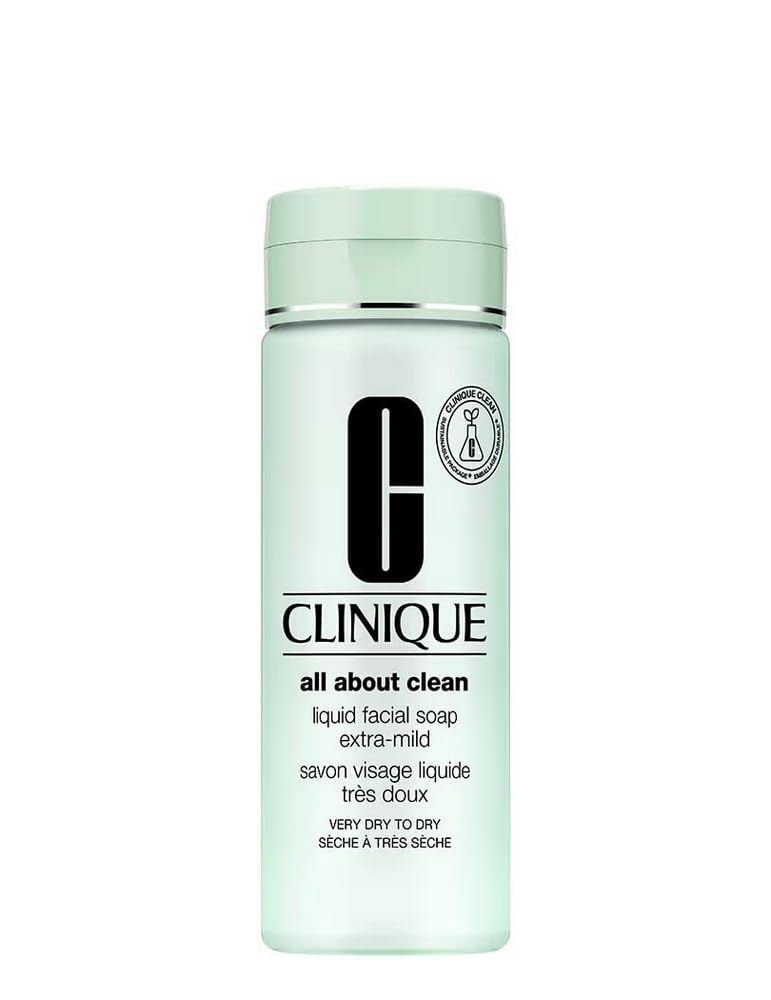 Clinique Liquid Facial Soap Extra Mild For Very Dry Skin - 6.7 Fl Oz - Unisex Facial Cleanser