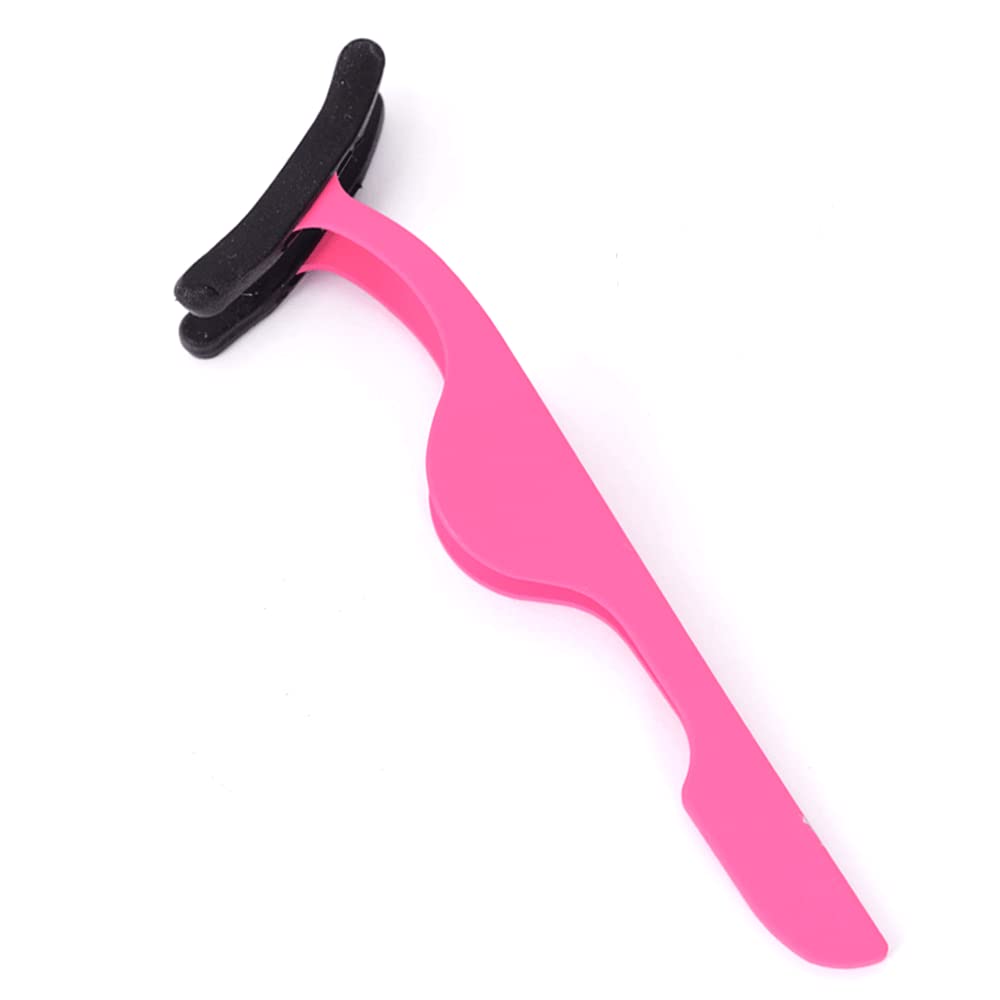 Hoyuji Pink Eyelash Applicator Tweezers With Silicone Sleeve For Magnetic Eyelashes