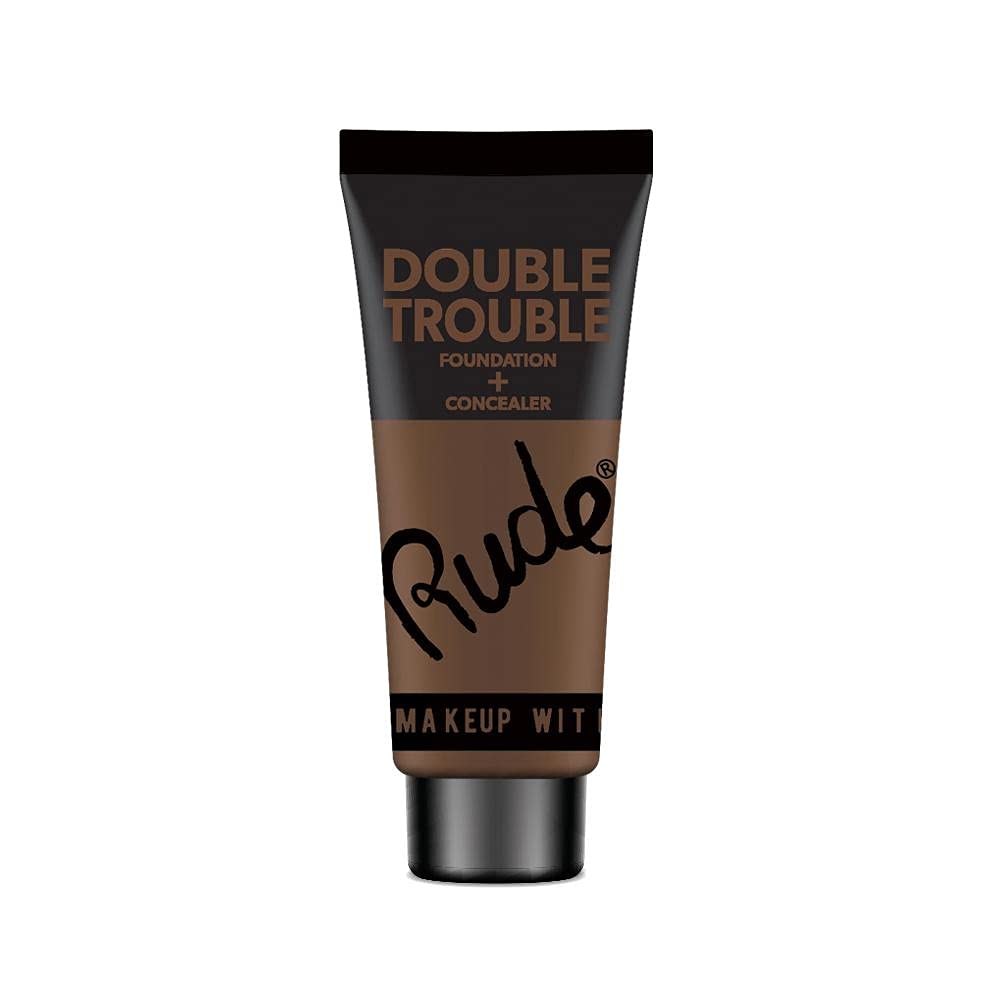 Rude - Double Trouble Foundation + Concealer - Espresso