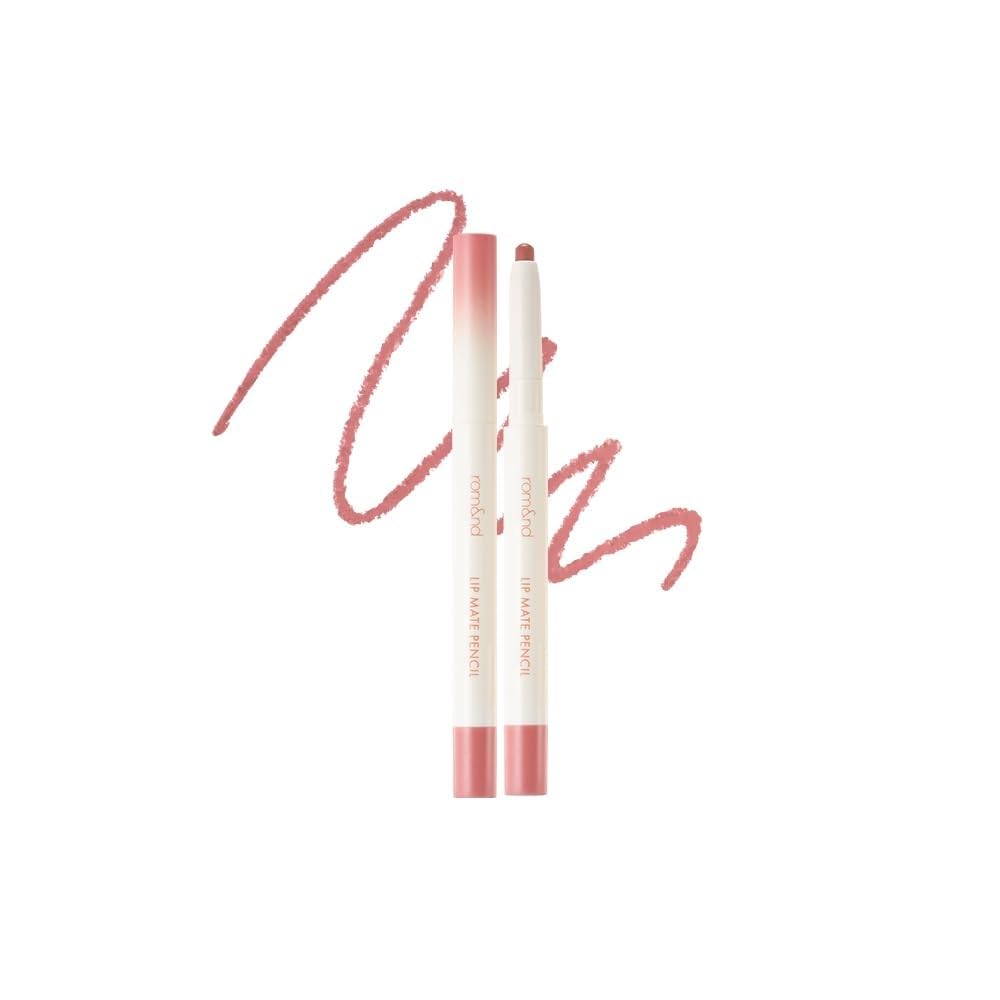 Rom&Nd Lip Mate Pencil - 04 Fig Breeze, 0.5G, 6 Shades, Long-Lasting Color